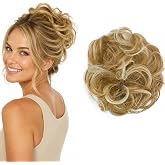 CAISHA by PRETTYSHOP Hairpiece Scrunchy Updo Bridal Hairstyle Voluminous Wavy Messy Bun Blonde Mix G13AL