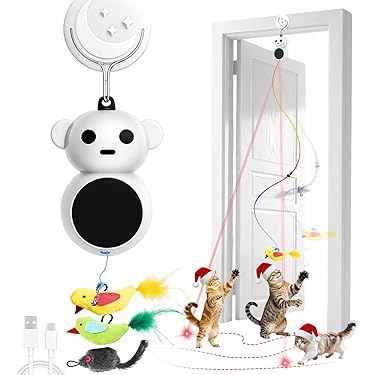 thumbnail image 2 of Colorful Cat Coil Springs Toys - Interactive Kitten Playtime 2 of 12