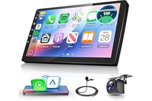 Hodozzy [6G+128G] Car Stereo Double Din, 10 Inch IPS Touch Screen with Wireless CarPlay & Android Auto, 8-Core Android 15 Car