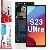 Suprescreen OLED for Samsung Galaxy S23 Ultra Screen Replacement with Frame | OLED,Supports Fingerprint,with Frame and Tools,digitizer touch,Black,6.78 inch,US Version,