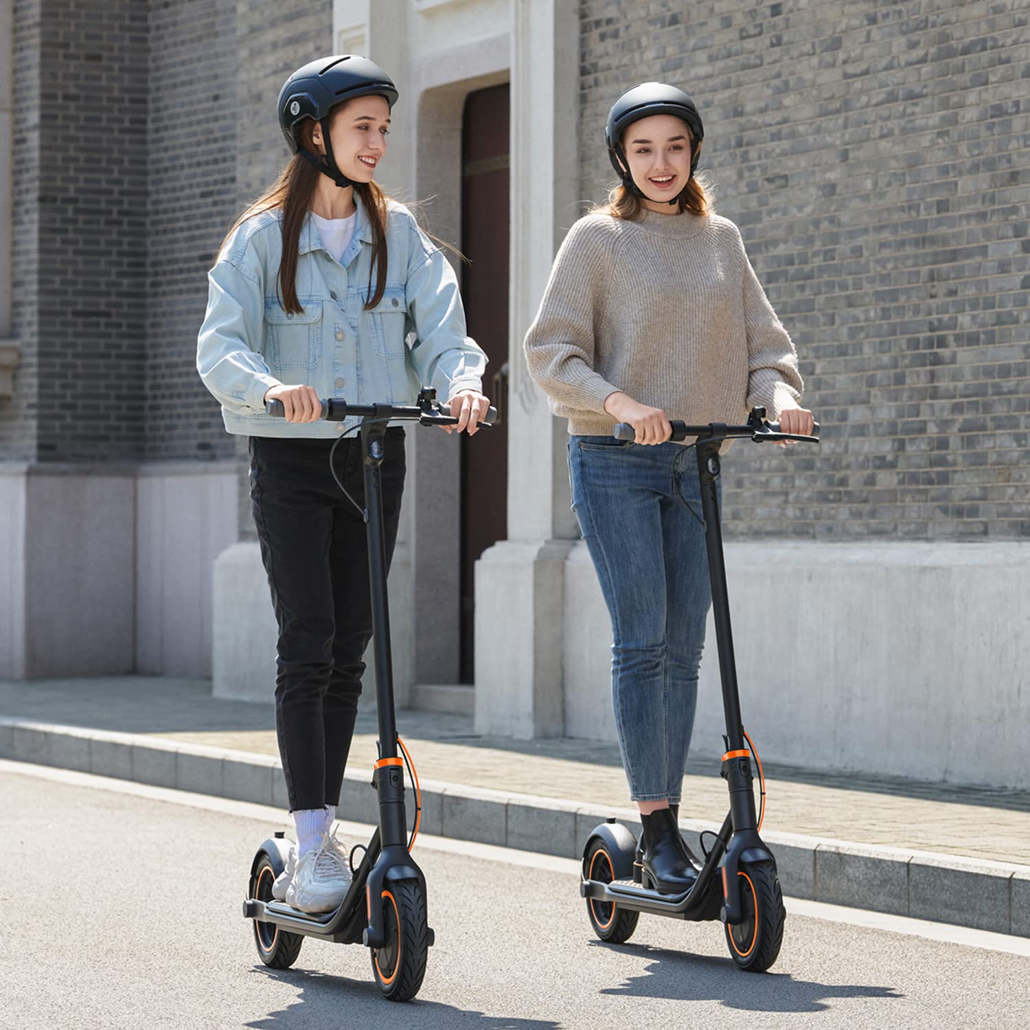 Segway Ninebot F40 Electric Kick Scooter, 350W Powerful Motor, 10-inch Pneumatic Tire, Foldable Commuter Electric Scooter for Adults, UL-2272 Certified
