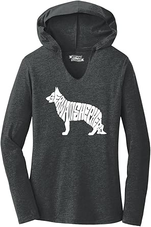 Amazon Com Comical Shirt Ladies German Shepherd Hoodie Shirt