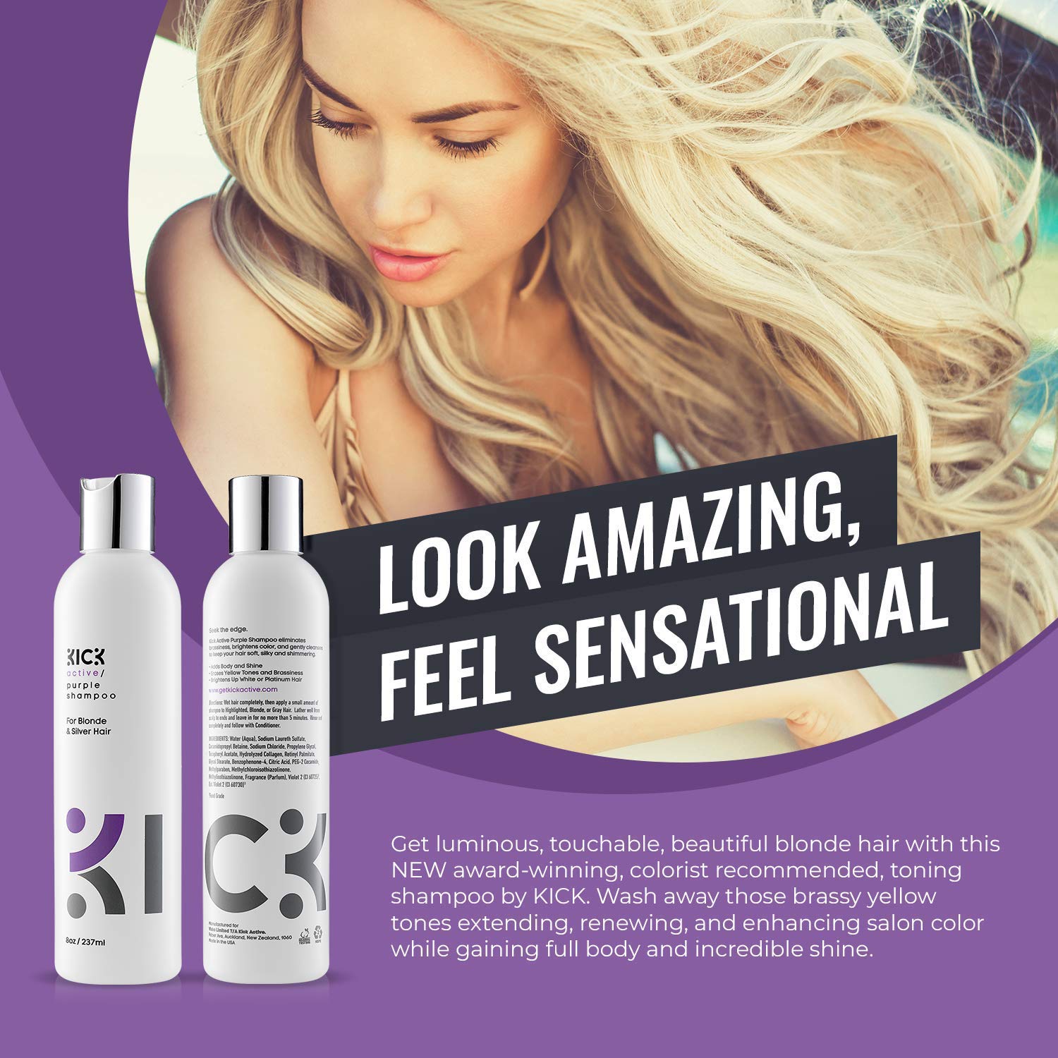Amazon Com Purple Shampoo For Blonde Hair Award Winning