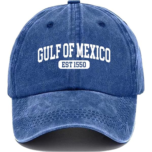 Gulf Of Mexico Sea Turtle Hat - Vintage Baseball Cap, "Established 1550", For Men & Women