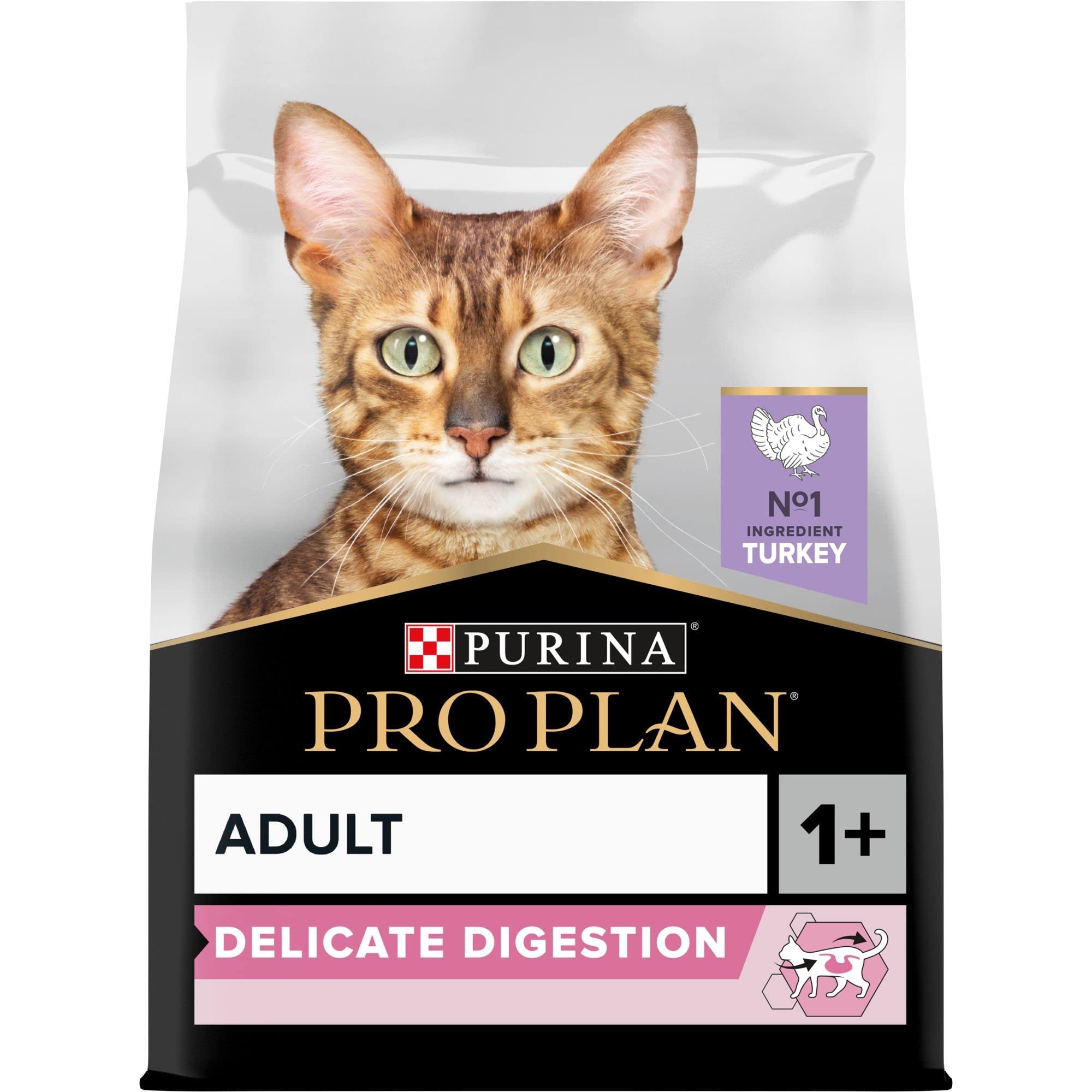 PURINA PRO PLAN | Optidigest Delicate Adult Dry Cat Food Turkey 1.5kg (Case of 6)