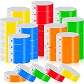 1000 Pcs Paper Wristbands for Events Waterproof Wrist Bands Lightweight Festival Identification Wristbands Neon Adhesive Event Wrist Band for Party