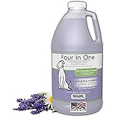 Wahl USA 4-in-1 Calming Pet Shampoo for Dogs with a Lavender Chamomile Scent – Cleans, Conditions, Detangles, & Moisturizes - Pet Friendly Formula – 64 Oz - Model 821000-050