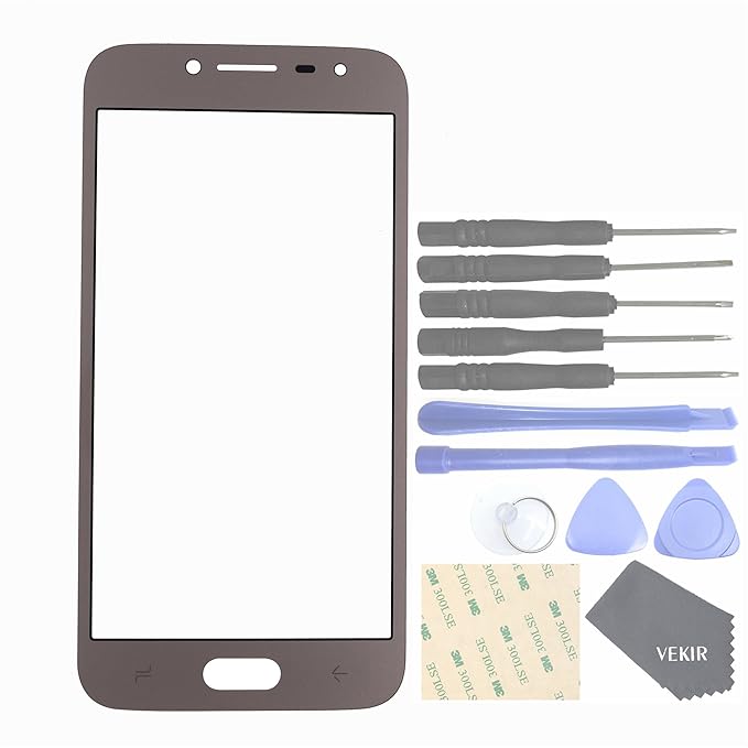 VEKIR Bildschirm Glas Über Reparatur Teil für Samsung Galaxy J2 Pro-2018 / J2 2018 / Galaxy Grand Prime Pro (Golden)