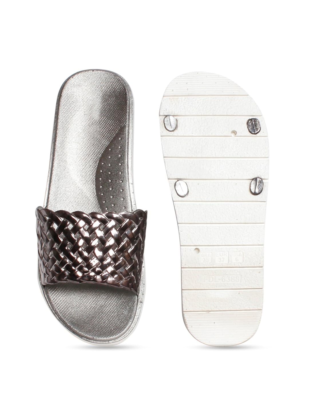 meriggiare women grey synthetic flats