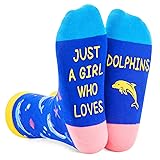 Zmart Funny Socks for Women Crazy Socks, Dolphin