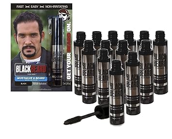 Blackbeard für Herren – temporäre Pinsel Auf Farbe 12 ml – Schwarz X13
