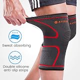 AVIDDA Knee Support Brace 2 Pack - Compression Knee Sleeves for Pain view 5