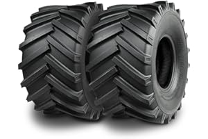 TRIPOWER 23x10.50-12 Lawn Tractor Tires - 23x10.50-12 Lug Ag Tire for Garden Farm Riding Mower - Working on Hill/Slope/Mud, Durable 6PR Tubeless, 2260lbs Capacity, Set of 2