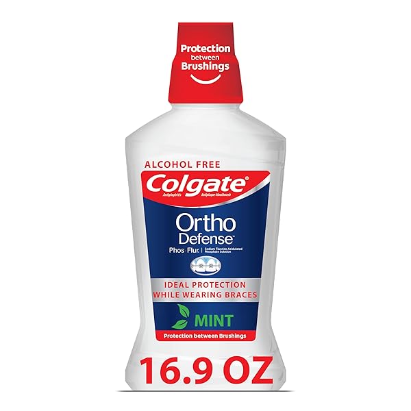 COLGATE ORTHO DEFENSE PHOS-FLUR ANTICAVITY MOUTHWASH, ALCOHOL FREE...