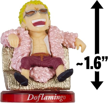 Amazon Doflamingo 1 6 Mini Figure W Stand One Pieceコレクション パンクハザードパニックシリーズ Japanese Import ロボット 子ども向けフィギュア おもちゃ