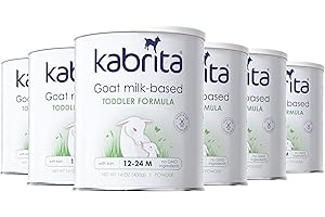 Kabrita Goat Milk Toddler Formula - Easy to Digest Baby Formula 12-24 Months - Contains Vitamin C, D, Iron, DHA, Non-GMO - Gentle on Sensitive Tummies - Formula Supporting Gut Health & Sleep - 14Oz (Pack of 6)