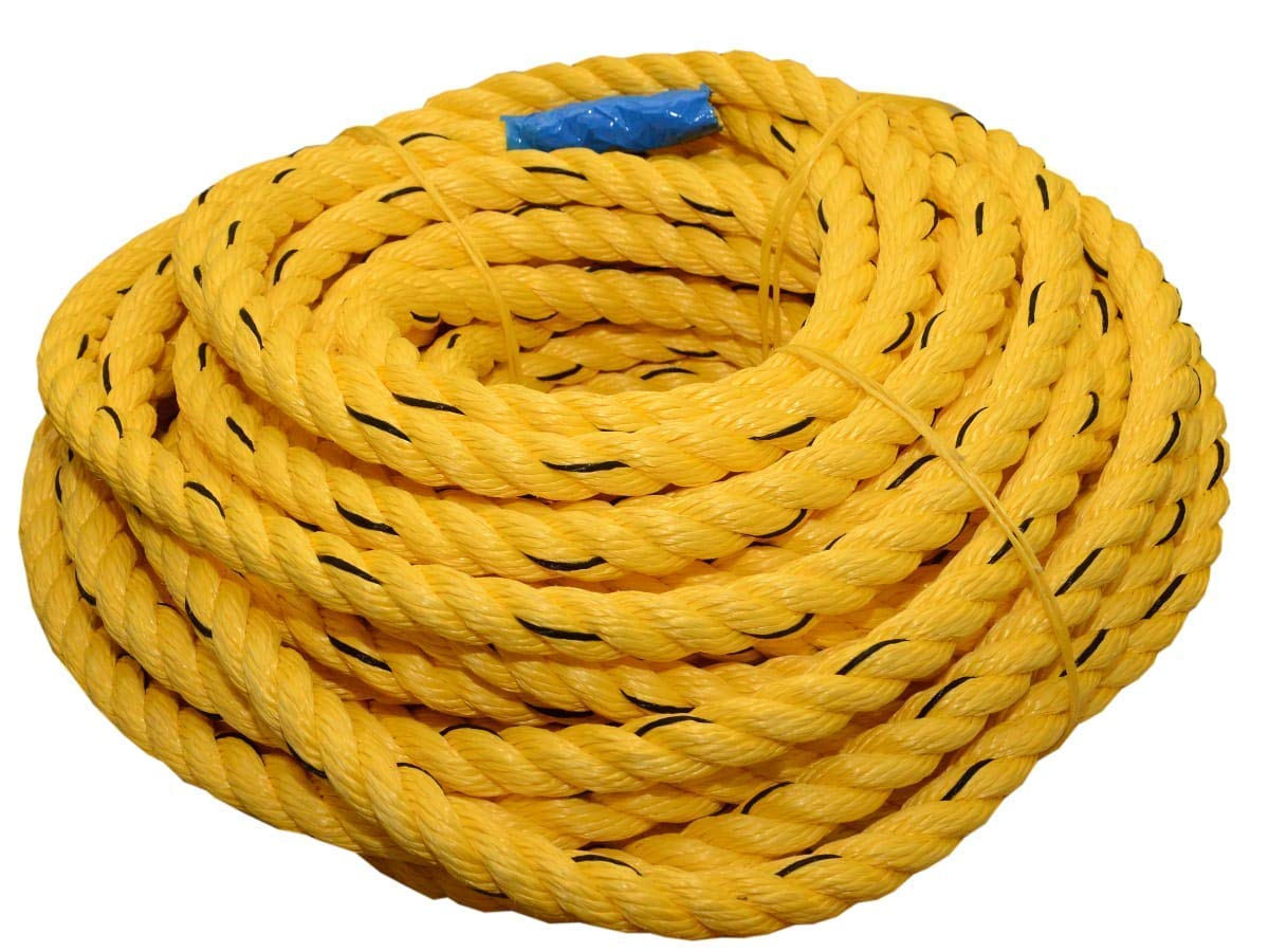 Submersible Rope Yellow Borewell Submersible Danline Rope,Poly More