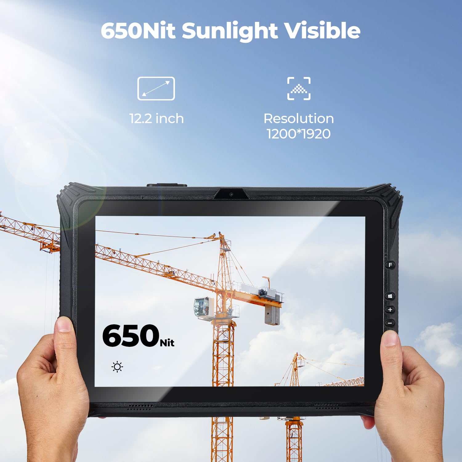 MUNBYN Rugged Windows Tablet IRT09, 12.2