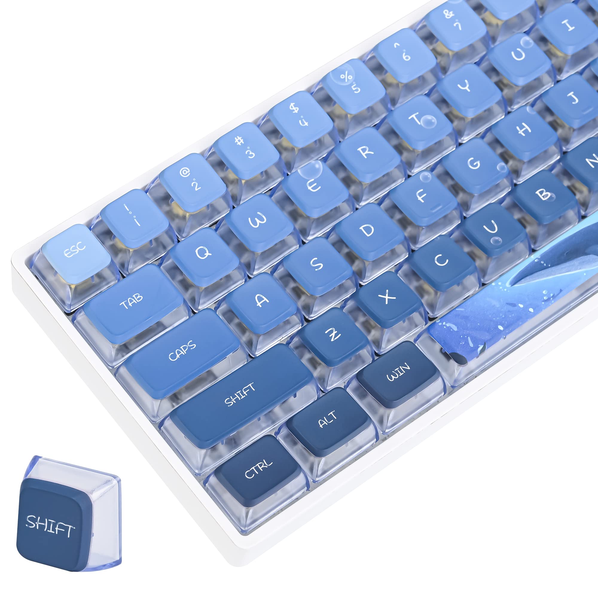 Mua Owpkeenthy ASA Pudding Keycaps Translucent ASA Profile Dye-Sub 60 ...