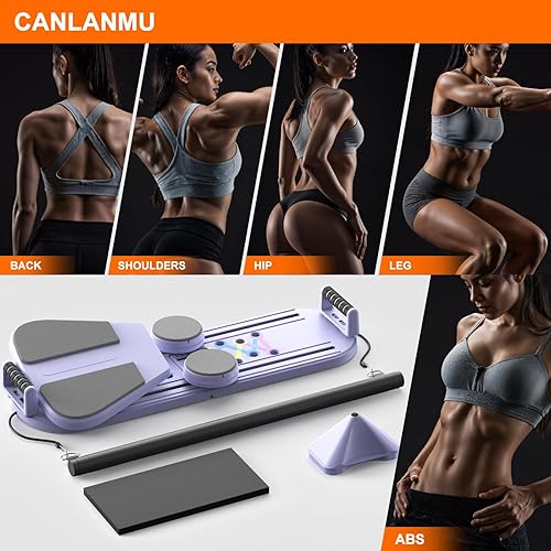 Pilates Board,Foldable Pilates Reformer Sets With Timer,Multifunctional Abdomina - View #7