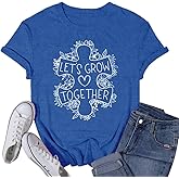 VQD Women's Autism Awareness Shirts Love T-Shirts Autistic Support Tee Tops