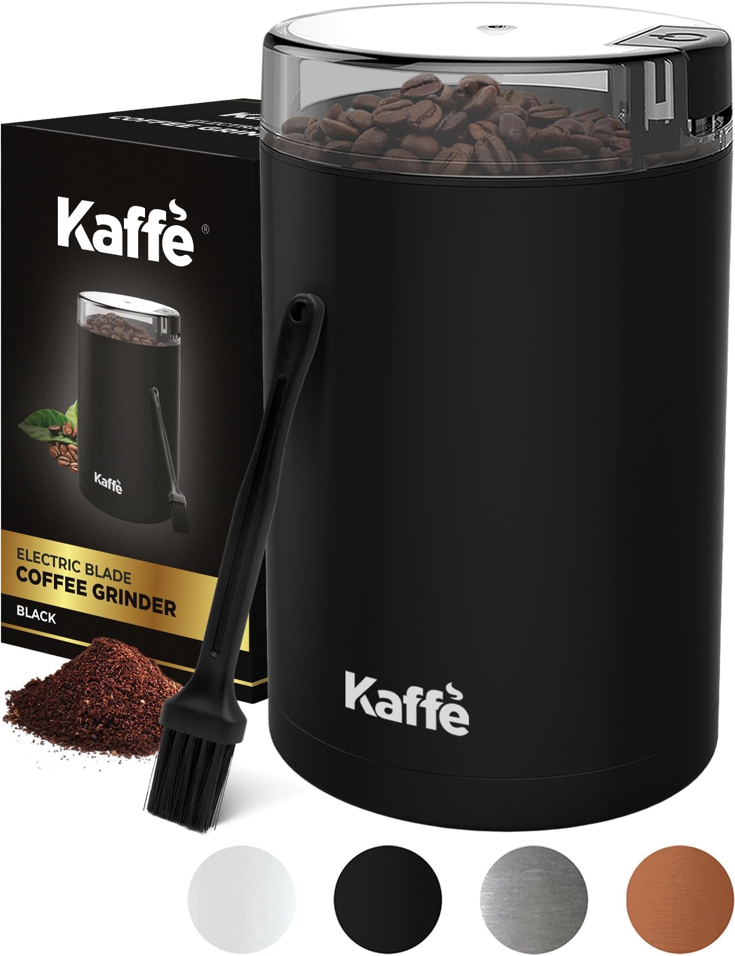Kaffe Coffee Grinder Electric. Best Coffee Grinders for Home Use. (14 Cup) Easy On/Off w