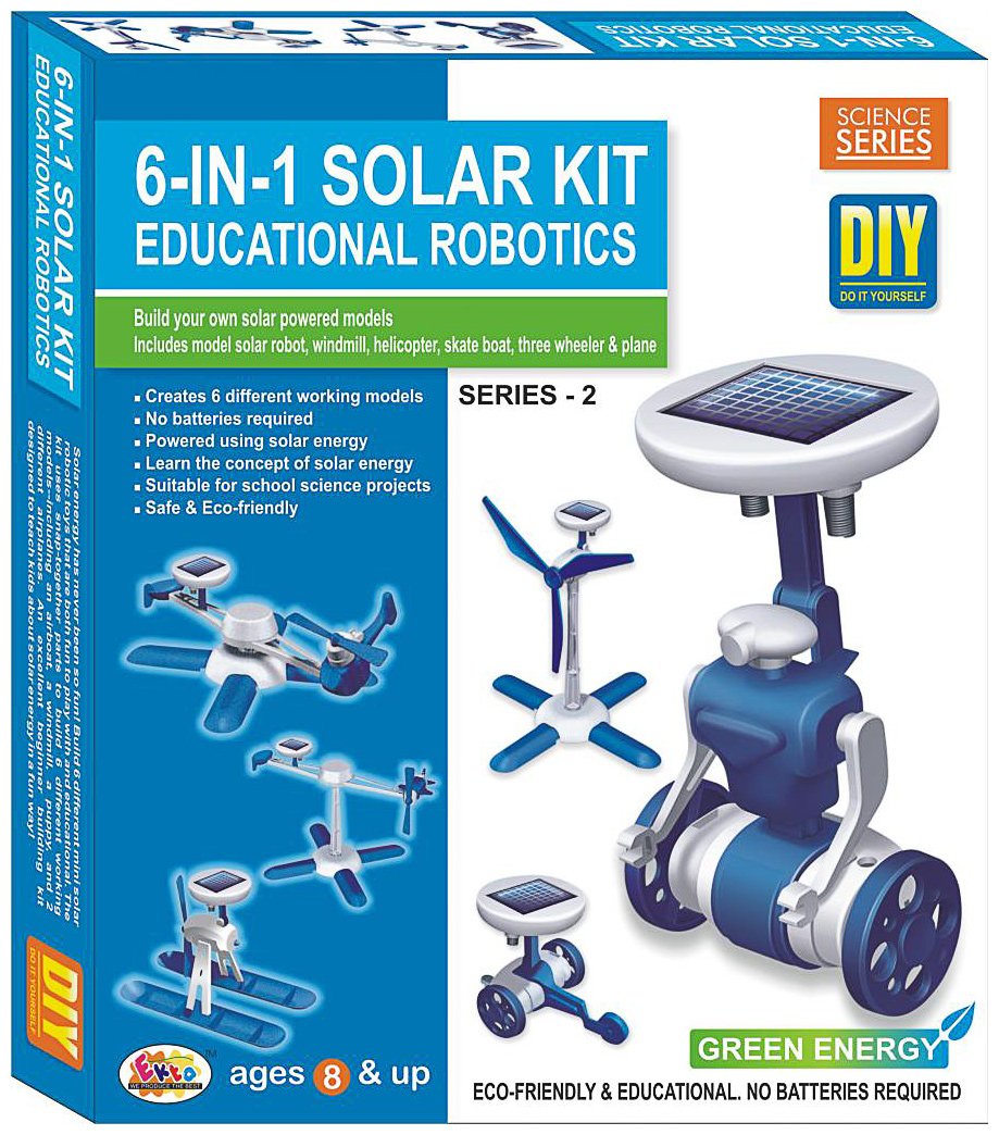 solar science robot kit 6 in 1
