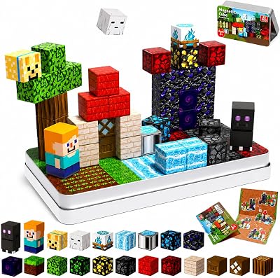 ToyUnited Magnetic Blocks 45Pcs Travel STEM Toys with Magnetic Box