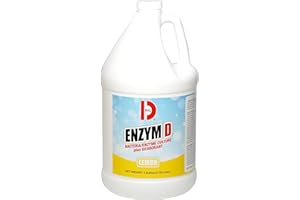 Big D 1500 Enzym D Digester Deodorant, Lemon Fragrance, 1 Gallon (Pack of 4) - Breaks down organic waste and destroys odors - Ideal for use on urine in restrooms and carpets
