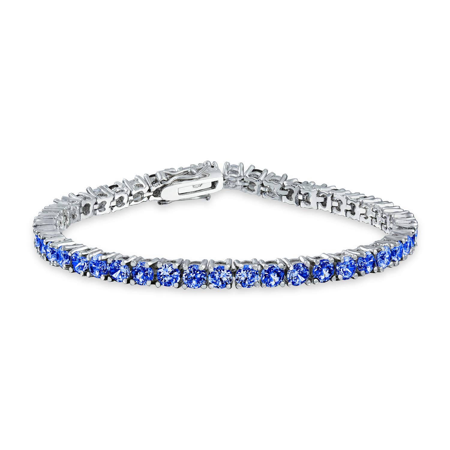Bling Jewelry Blue CZ Sapphire Tennis Bracelet 7 in — image 1