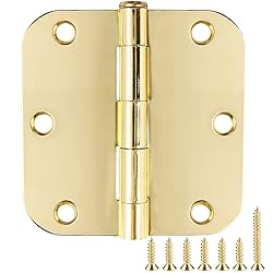 Rounded Door Hinges 3-1/2" x 3.5 inch, 5/8
