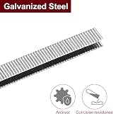 Sourcing Map 18 Gauge Narrow Crown Staples 1/4 x 3/8 in Galvanized 1000 view 3