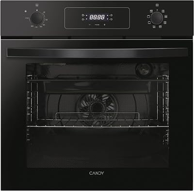Idea FIDCP N625 L, Horno Multifunción, 70L, 2 Bandejas y 1 Rejilla, Ventilador Radial, Limpieza Aquactiva, Convección + Ventilador, 8 Funciones, Mandos Push&Pull, Puerta Doble Cristal, Negro