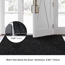 BESTVUE 3' x 71' Runner Rugs with Rubber