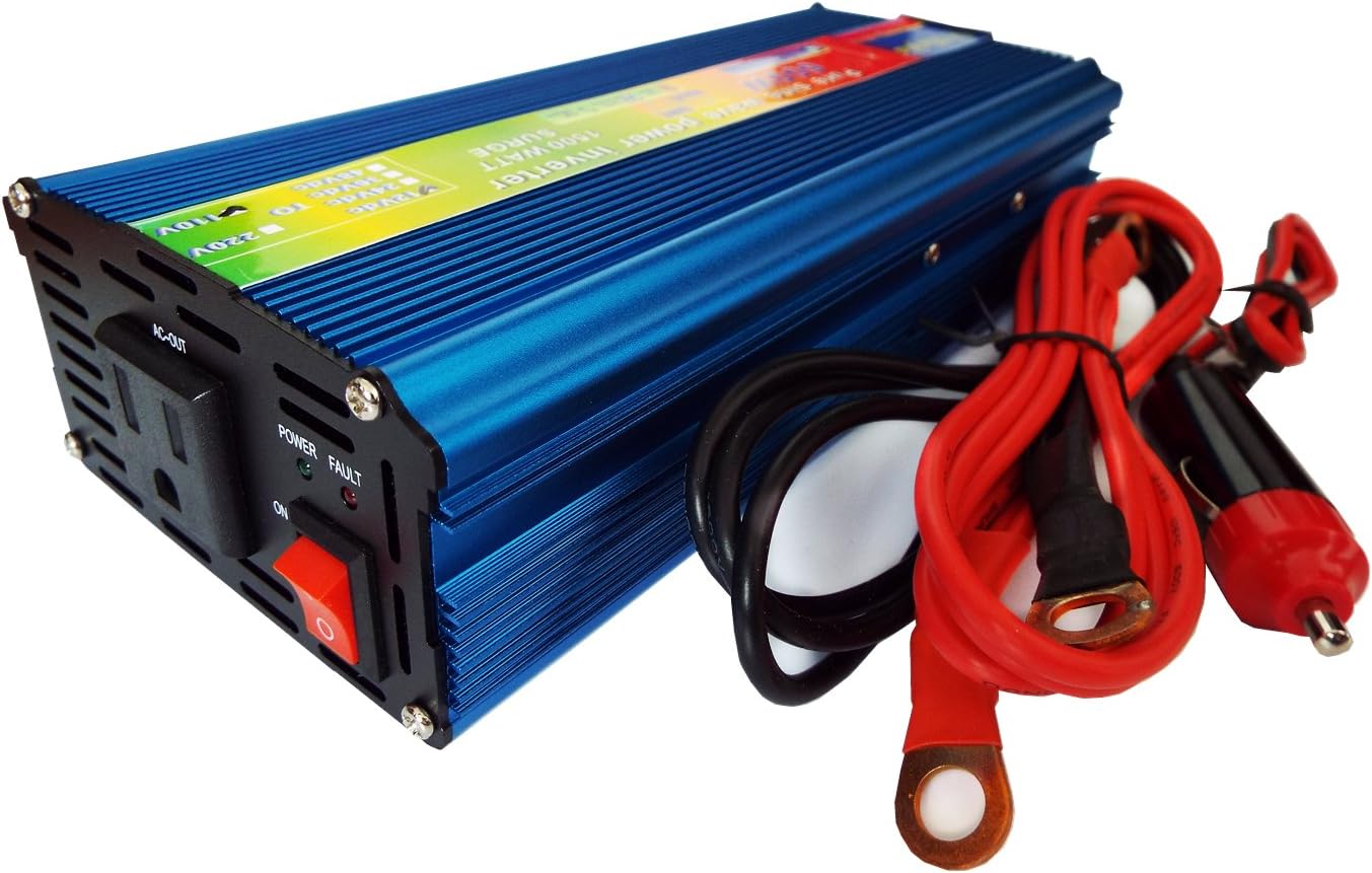 CAM2 DC 12V To AC 110V Continous Output Power 600W Peak Power 1200W Pure Sine Wave Inverter For Vehicle (600W)