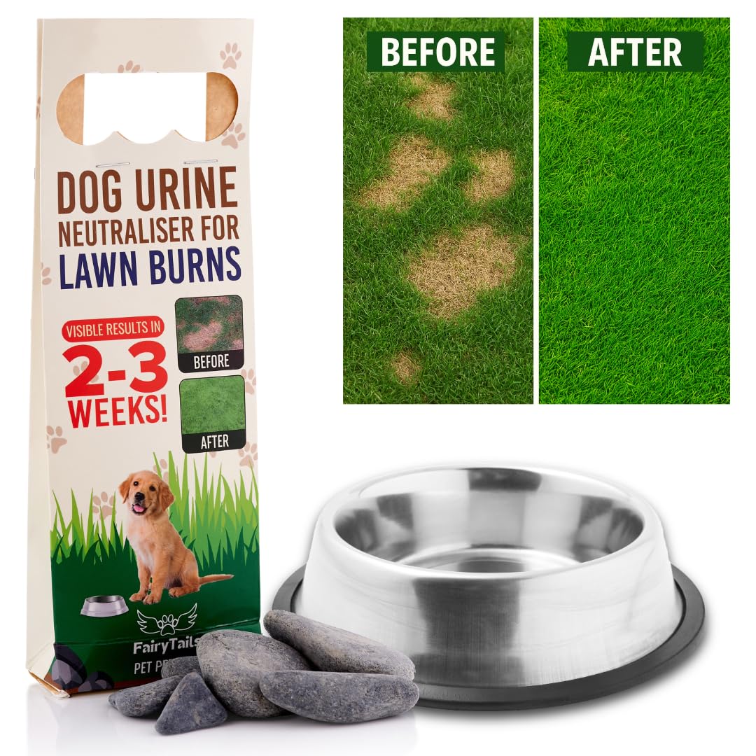 Fairy Tails' Pet Pebbles - Mineral Rocks for Dog Water Bowls, Dog Urine Neutralizer Rocks for Lawn Burns, Patch Repair/Preventer Stones & Dog Wee Neutraliser for Grass - Stones for Dogs Water Bowl