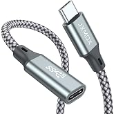 JXMOX USB C Extension Cable (3.3Ft/1m/10Gbps), USB 3.2 Type C 3.1 Male to Female Extension 100W/5A Charging &amp; Sync for USBC Hub/PSVR2/iPhone 15 16 17 pro max/MacBook Air M2 Pro/iPad/Mag Safe Charger