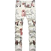 Men's Casual Stylish Straight Slim Fit Jeans Young Hiphop Skinny Denim Pants