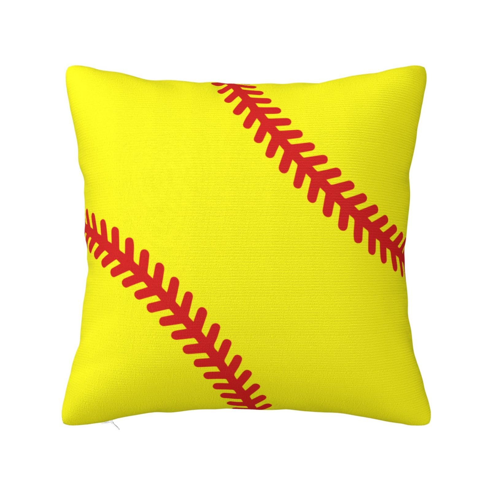 Photo 1 of Softball Throw Pillow Cover Case 18 X 18 for Couch Sofa Bed Home Decor