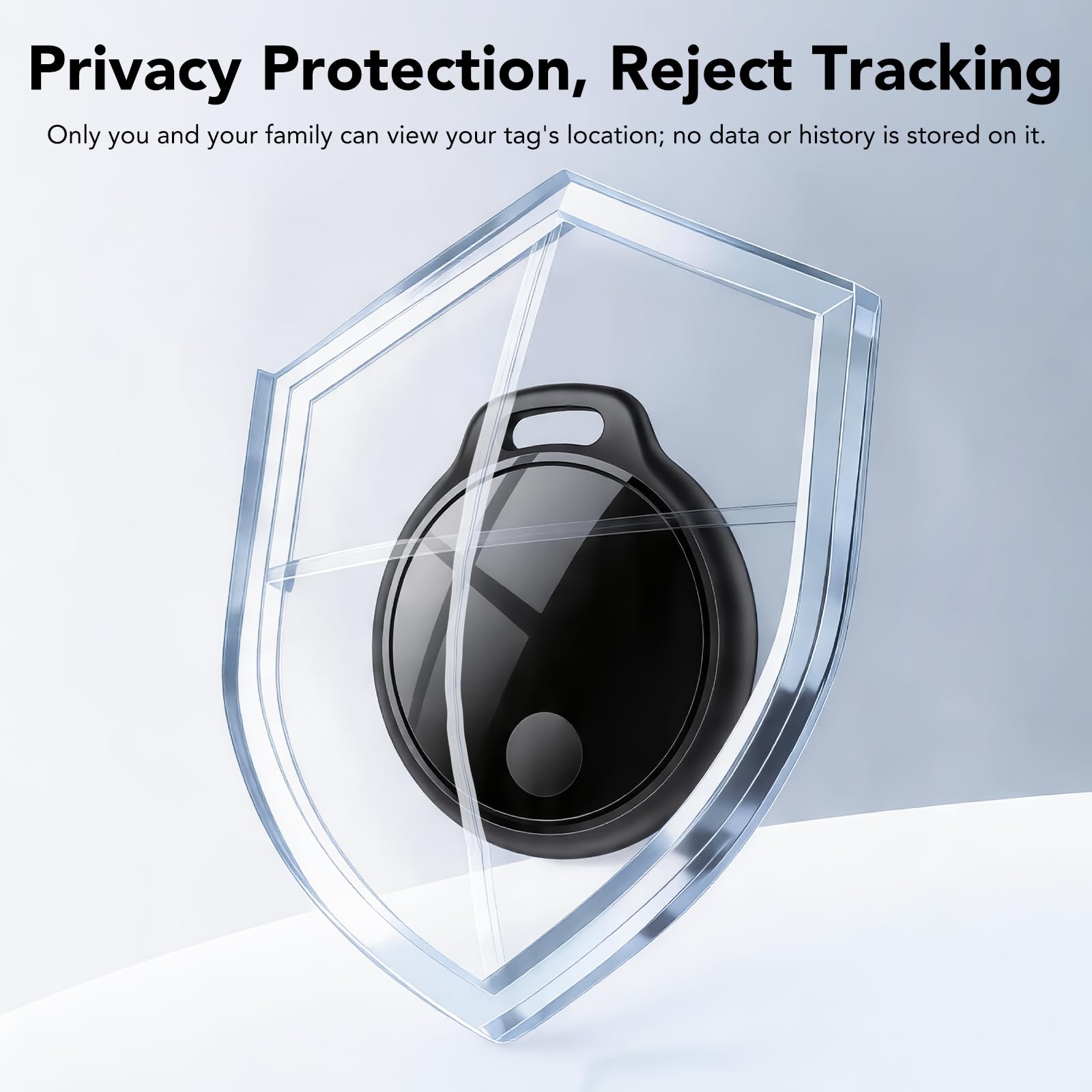 Smart Tracker Tag 4er Pack, Schlüssel Finder Kompatibel mit Apple Find My APP (nur iOS), IP68 wasserdicht, Austauschbarer Akku, Bluetooth Key Finder für Gepäck/Taschen/Koffer/Brieftasche 7
