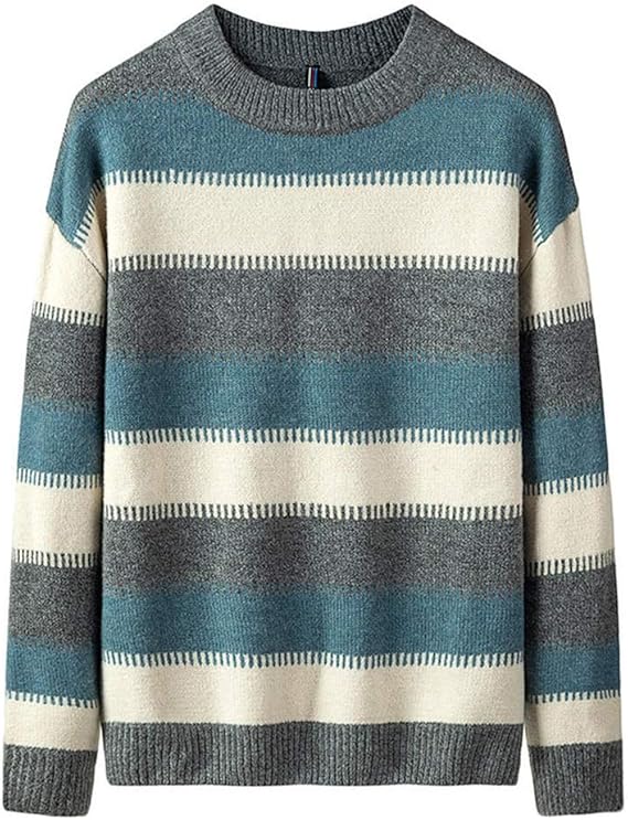 Twinstar メンズ ニット セーター 丸首 ニットセーター メンズ クルーネックニット 防寒 畦編み メンズセーター メンズ 服 おしゃれ 春秋冬 セーター 通販 Amazon