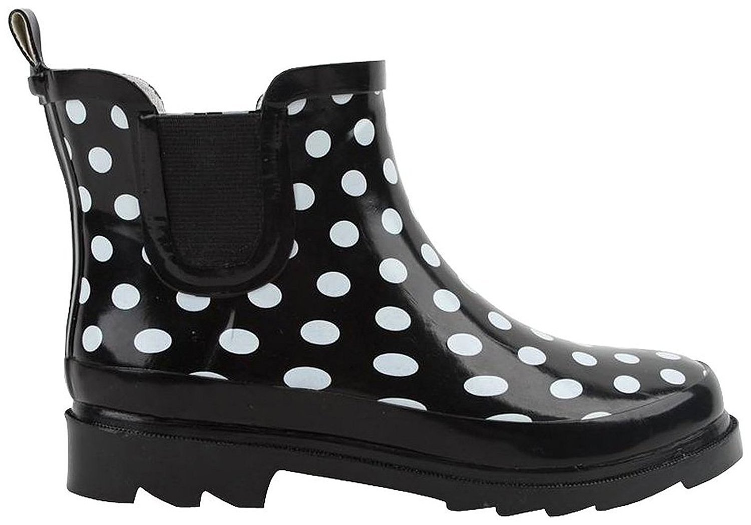 womens polka dot rain boots