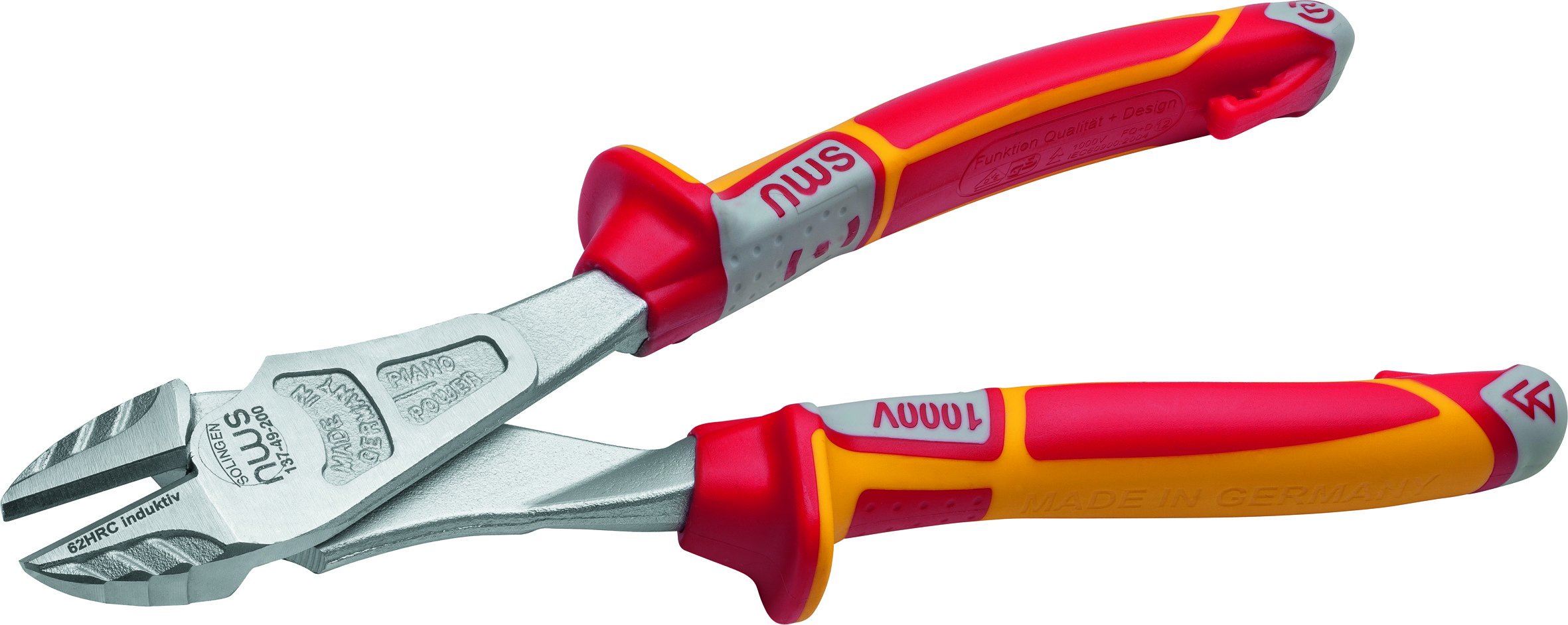 Nws 137-49-VDE-150-SB N137-49-VDE-150-SB Number 137-49 VDE Heavy Duty Side Cutter, Silver/Red, 150 mm