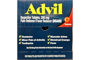 Advil Advanced Medicine For Pain - 50 2-Packs - 100 Tablets Per Dispenser Box