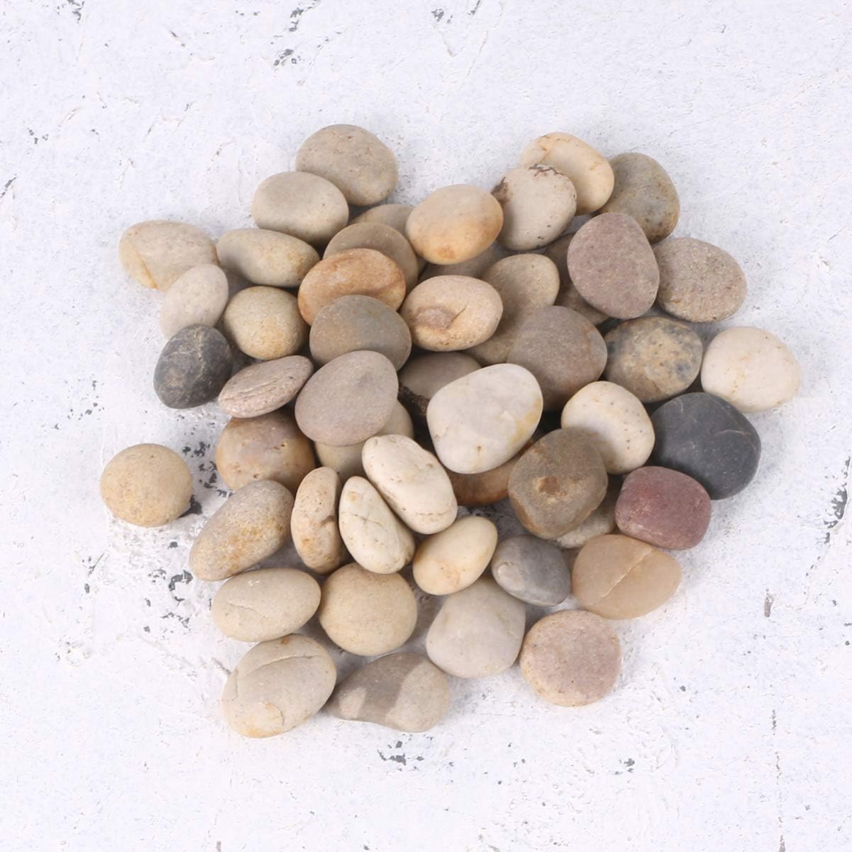 Healifty 50pcs Tiny Painting Rocks DIY Painting Crafts Smooth Kindness Rocks Natural Stones Beach Pebble for Painting 1cm-3cm (Mixed Color) - Image 5