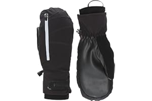 TrailHeads Women’s Convertible Zip Mitts | Thermal Mittens for Cold Weather | Women’s Mittens for Outdoor Sports - Black (Sma