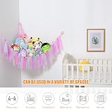VISATOR Toy Hammock for Stuffed Animals Macrame Storage Net 55"x42" view 6
