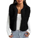 BTFBM Faux Fur Vest Women Fall Fashion 2026 Sleeveless Fuzzy Jacket Fluffy Coats Winter Clothing Furry Outerwear Vests