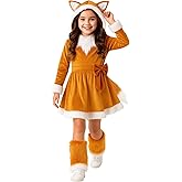 Morph Fox Costume for Girls Baby Dress Up Furry Toddler Fox Costume Kids Halloween Costumes for Girls