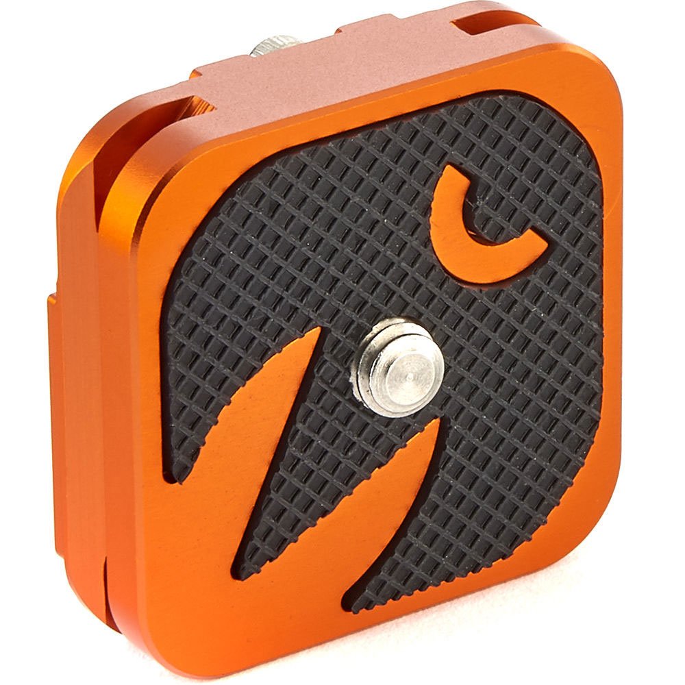 3 Legged Thing QR4 – 38 x 38 mm Arca-Swiss Compatible Quick Release Plate (QR4-EQ) – Compact Tripod Mounting Plate with Rubber Grip